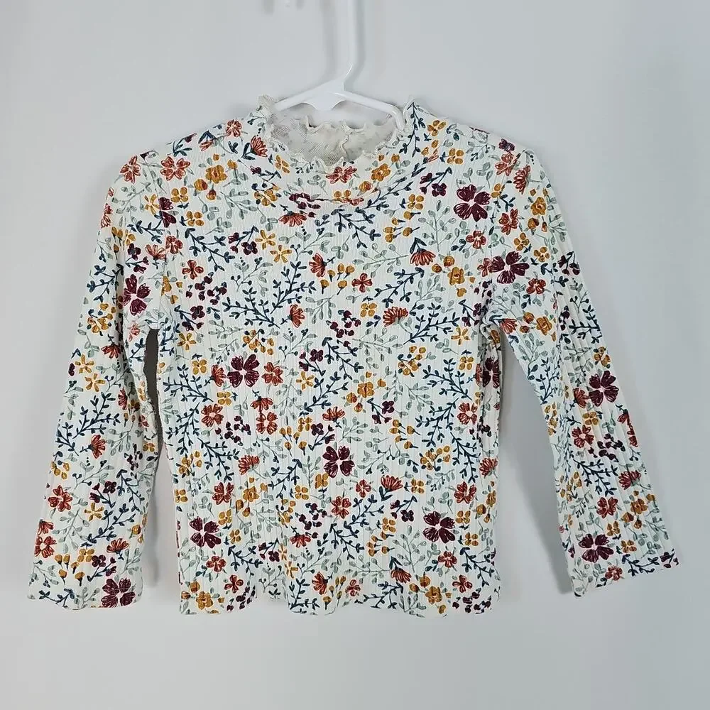 WONDER NATION Girls' 3T 2-PIECE OUTFIT,Fall/Autumn/Thanksgiving/Red/Floral/Dress